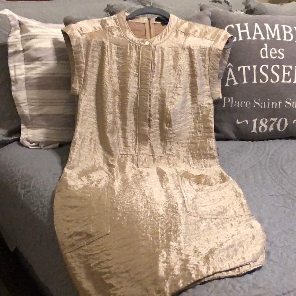Gold J.Crew dress